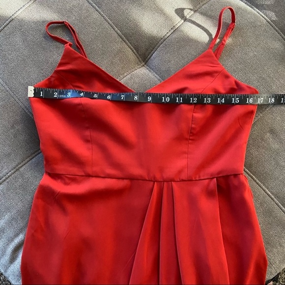 NWOT Lulus Reinette Rust Red Midi Dress - Picture 13 of 15